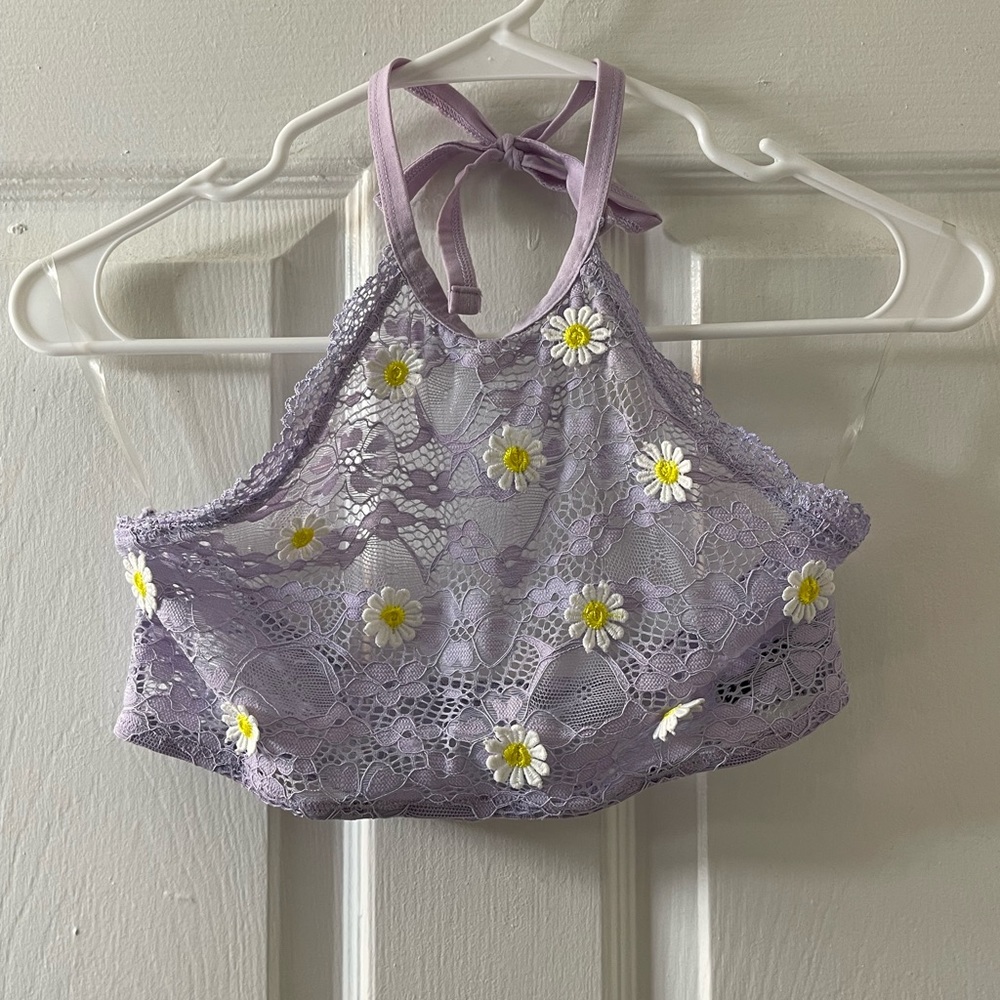 Purple Lace Top